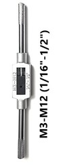 M3-M12 Adjustable Tap Wrench Handle 1/16″-1/2″ Tap Handle Reamer Wrench