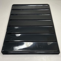 Ice Cream Shelf Liner (25 Pack) P/N 4565 Black 7-Channel Pint Trays