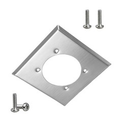 Outlet Cover Wall Plate 2 Gang Single Hole+4 Screws for Hubbell HBL9450A 14-50R