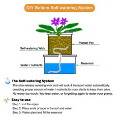 ORIMERC 150 feet 1/4 inch Self Watering 150 (1/4 inch), 150 Feet