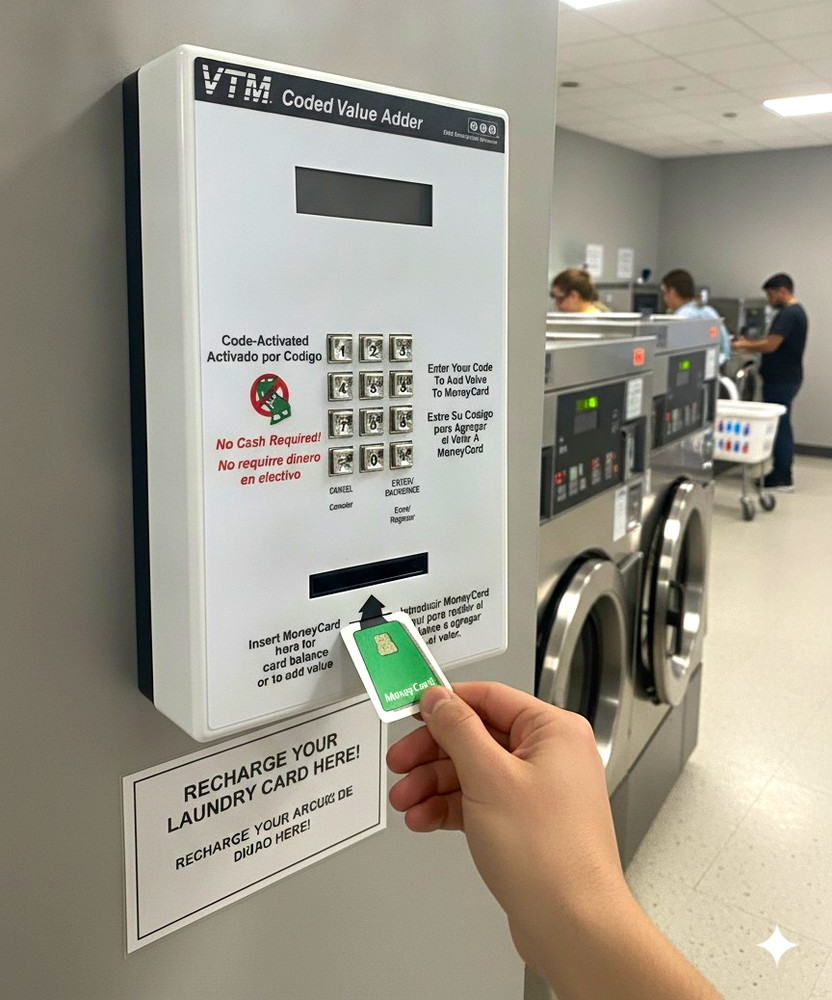 VTM Coded Value Adder 4500 Wall-Mount Laundromat Card Recharge Terminal