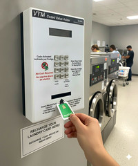 VTM Coded Value Adder 4500 Wall-Mount Laundromat Card Recharge Terminal