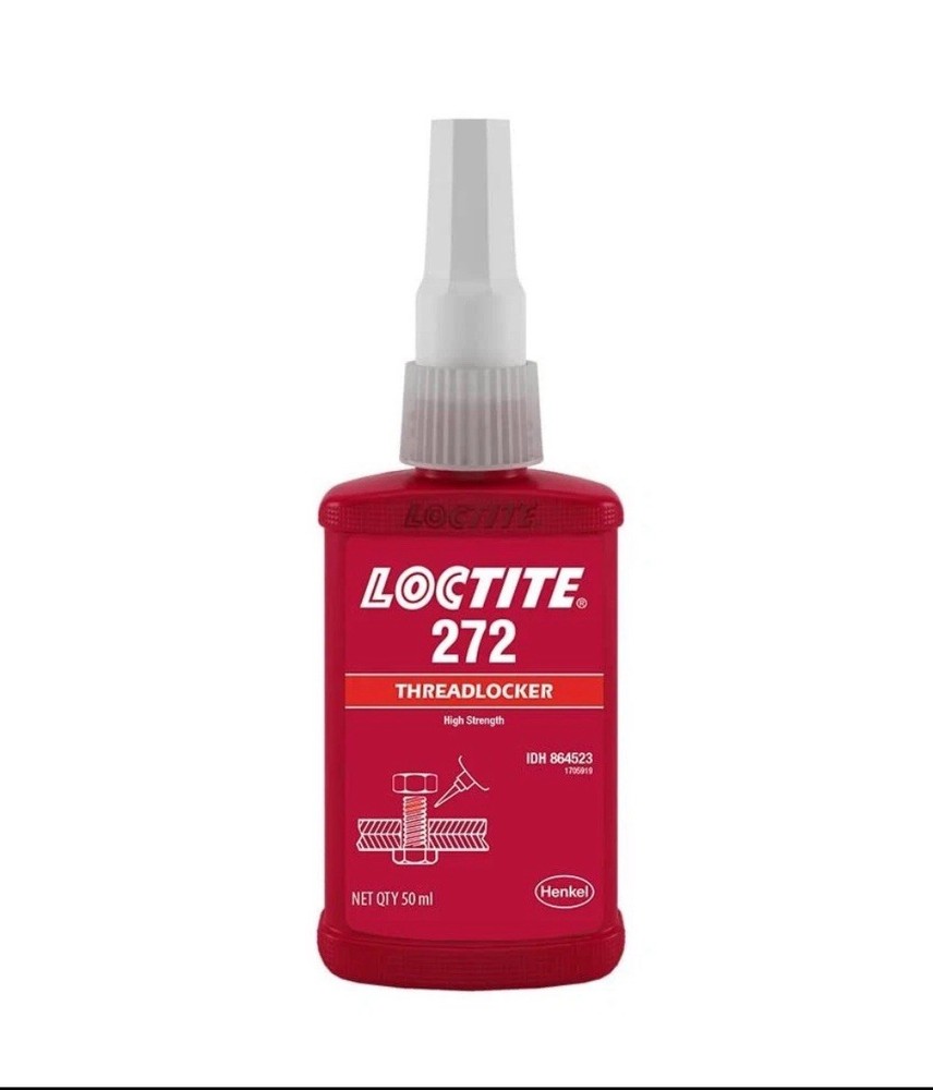 Loctite 272 High Strength Thread Locking Adhesive 50 mL Red Bottle EXP 07/27