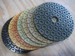 7″ Diamond Polishing Pad 73 (Grit 50 100 200 400 800) Granite Concrete Ceramic