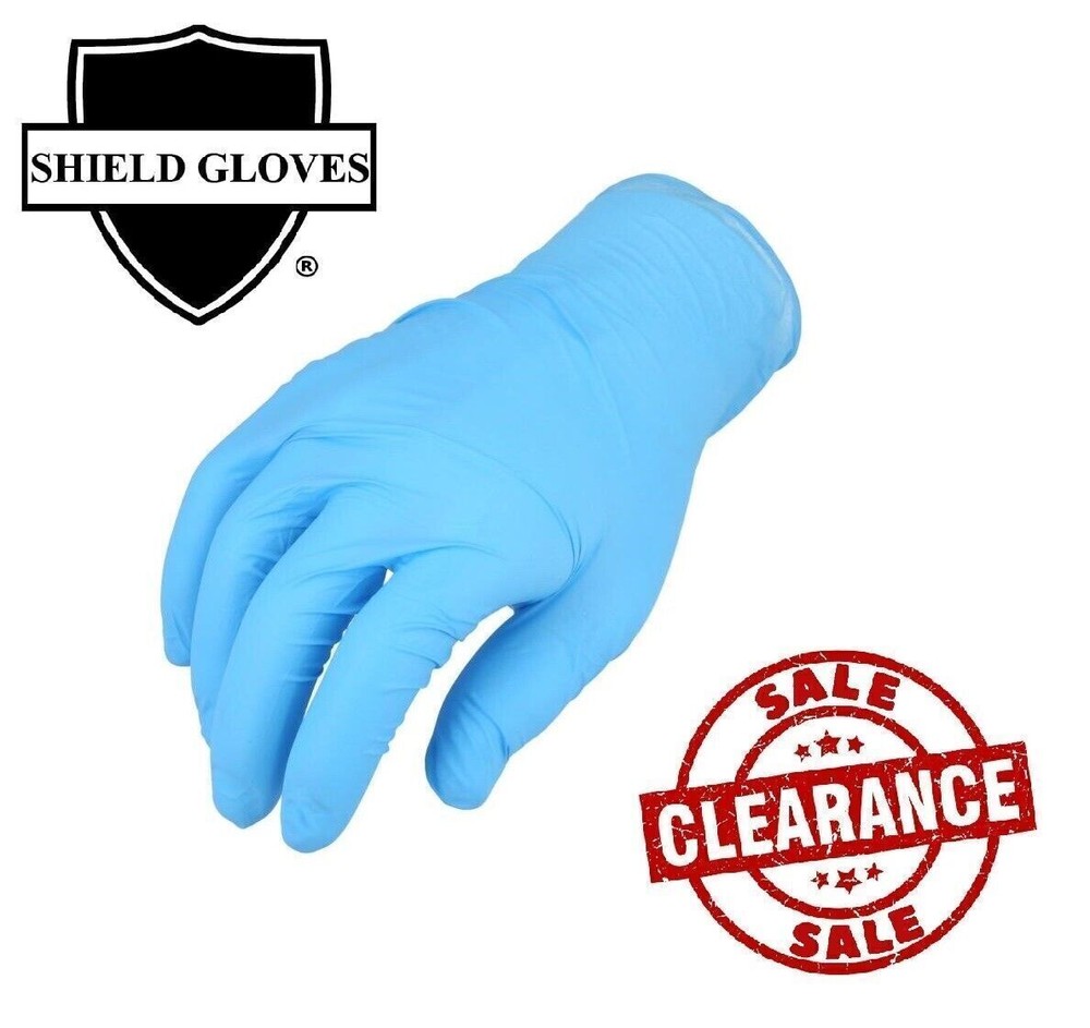 2000 Pcs, Blue Nitrile Powder-Free Disposable Gloves Small 3 MIL Finger-Textured