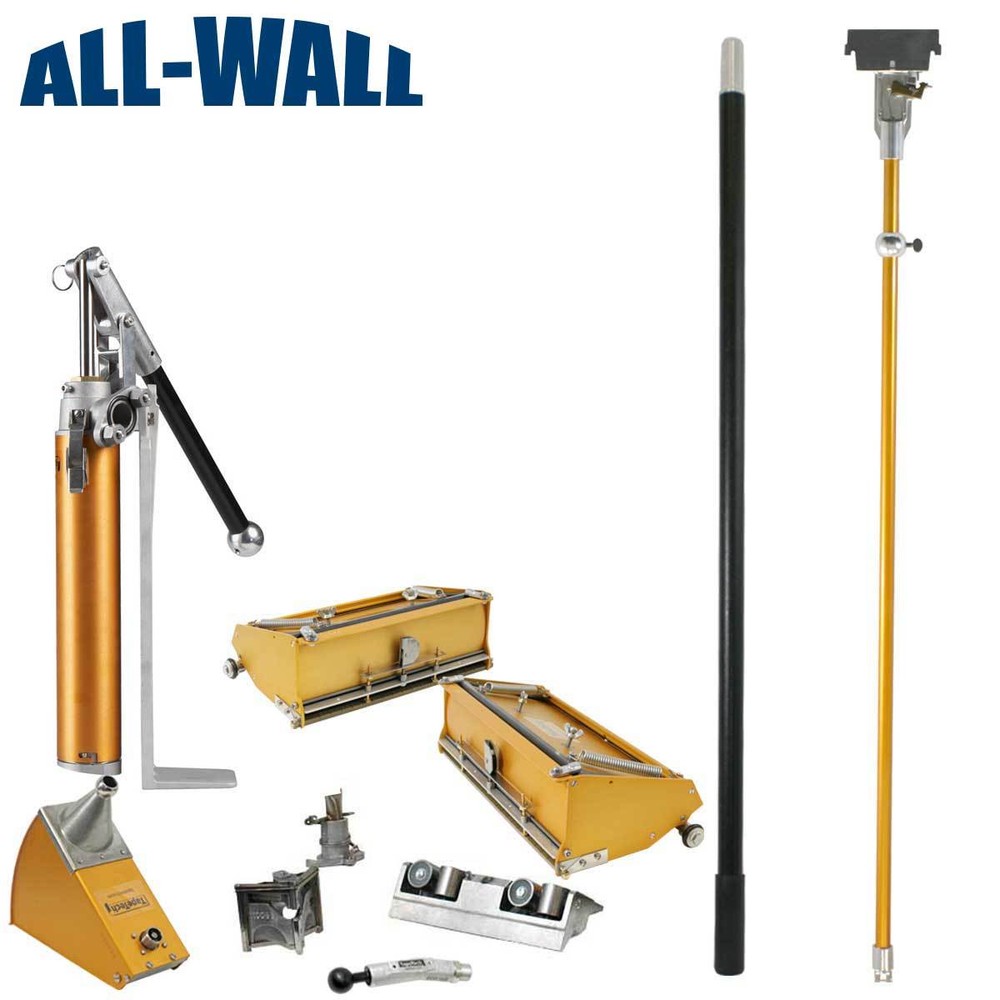 TapeTech Pro Value Drywall Finishing Set – 10/12 Boxes, Angle Box, Head, Pump ++