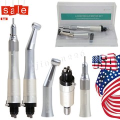 Dental Slow Low Speed Straight/Air Motor/ Contra Angle Handpiece 2/4Hole Fit NSK