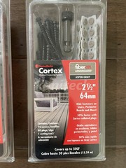 Lot Of 4 – Cortex Hidden Fastening System for Fiberon ArmorGuard Decking 2-1/2″