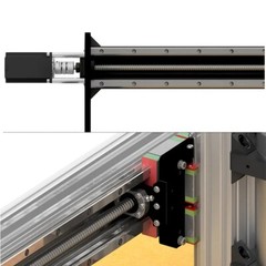 Silver ULTIMATE Bee CNC Router Machine Engraver Full Kit Ball Screw Transmission