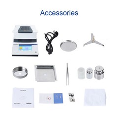 110g/0.001g Digital Rapid Moisture Analyzer Halogen Heating Grain Moisture Meter