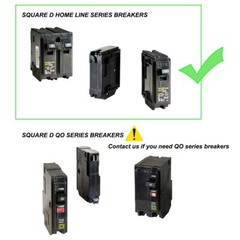 8000-13000 Watt Generator Interlock Kit w/ Inlet Box for Square D Homeline Panel
