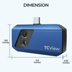 Topdon TC001 Plus Thermal Camera for Android, 256 x 192 IR High Resolution
