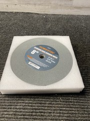 POWERTEC 8 x 1 in, Bench Grinding Wheel, 80 Grit, 5/8″ Arbor, Aluminum Oxide