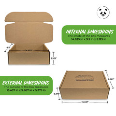 BEST SHOE BOXES for Shipping and replacement ~ HEAVY DUTY~14.5″ X 9.25″ X 5.25″