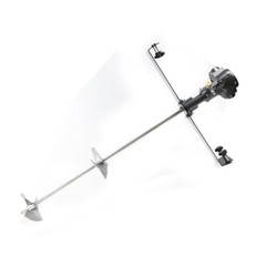 50 Gallon Pneumatic Bracket Mixer Tank Barrel Air Mix Stainless Steel Paint1/2HP