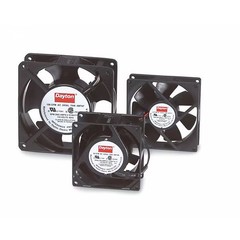 Axial Fan, 4-11/16 in W x 4-11/16 in H x 1-1/2 in D, 55 cfm, 115V AC, IP20, Cast