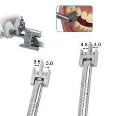 3 Size Dental Orthodontic Bracket Locator Placement Gauge Positioner Adjustable