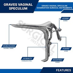 Extra Large Graves Vaginal Speculum OB/GYN Gynecology Surgical