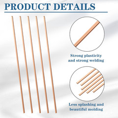 40 Sticks Brazing Rods AWS Bcup-5 15% Silver Solder Phos Copper Brazing Alloy…
