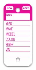PLASTIC KEY TAGS GENUINE VERSA-TAG TOP STRIPE KEY TAG 250 PER BOX W/ MARKERS