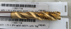 OSG M8x 1.25 II 3FX MOD-BOTT (JIS) TIN (11601TIN) Spiral Flute Bit