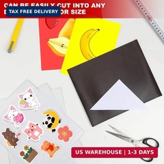 Magnetic Sheets with Adhesive Backing, 8″ x 10″, 5 Pack Flexible Magnet Sheets w
