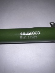 50,000 Ohm 40 Watt Ceramic Wirewound resistor 5% ￼ Tolerance By Mallory 4HJ50000