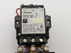 Siemens SXL CO NEMA Size-1 600 VAC 27 AMP 10 HP 3-PH 220/240 Volt Coil Starter