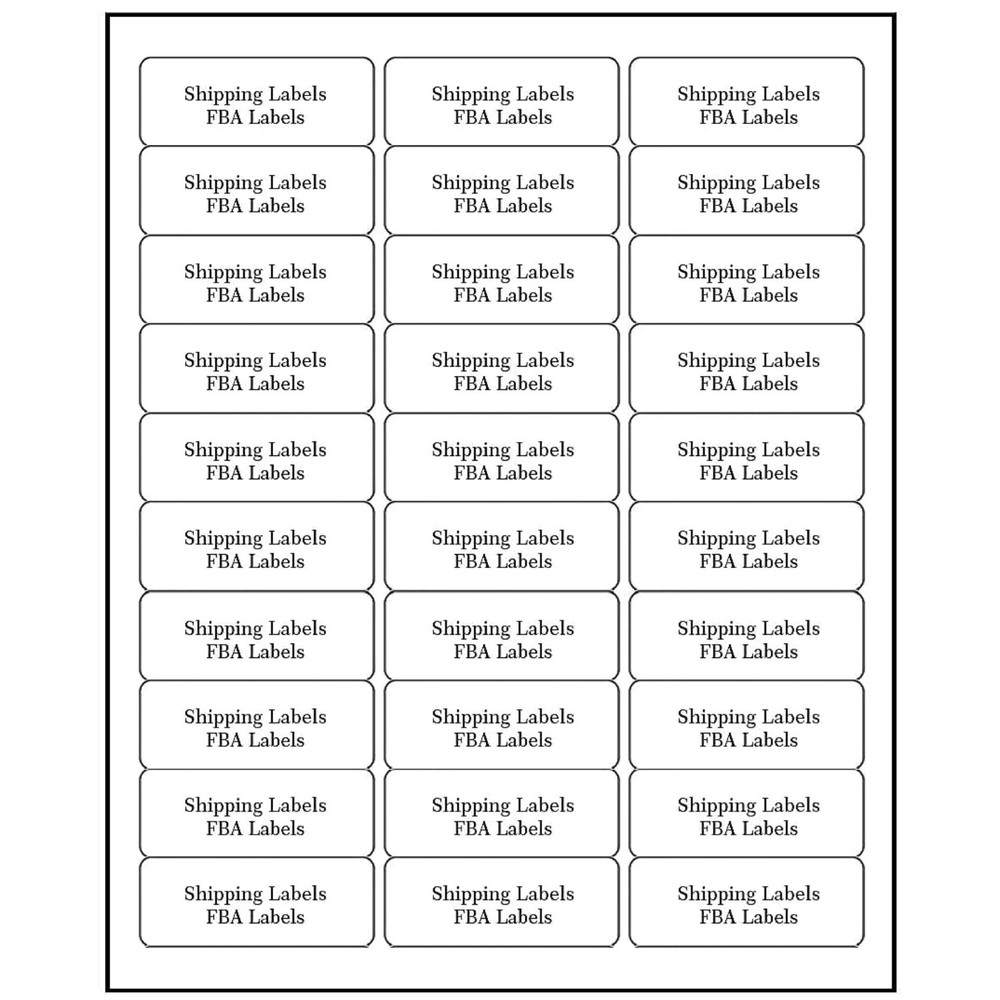 500 Sheets 1″ x 2-5/8″ Address Labels Pack of 15000