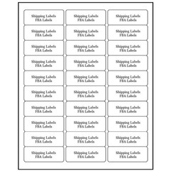 500 Sheets 1″ x 2-5/8″ Address Labels Pack of 15000