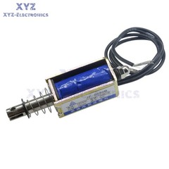 1-10PCS JF-0530B DC12V 300mA 5N/10mm Pull-Push-Type DC Solenoid Electromagnet