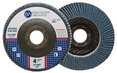 Benchmark Abrasives 4.5″ Premium Zirconia Type 27 Flap Discs Grinding Wheels …