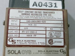 SOLA CVT 120VA 60V Regulator Conditioner Voltage Stabilizer 23-23-060-2 60Hz