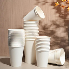 100 Count 12 Oz Paper Cups, Hot Paper Coffee Cups 12 Oz, Leak-Proof Disposabl…