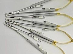 HU FRIEDY Castroviejo straight Needle Holder 7″ 18cm NH5024 lot of 4