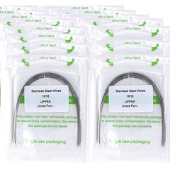 20×Dental Ortho Stainless Steel Rectangular Arch Wire Ovoid Form 16×16 Upper