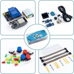 Beginner’s Basic Starter Kit for ESP-32S with Interactive Tutorial and Modules