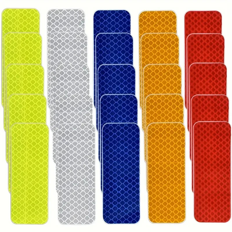 20pcs High Visibility Reflective Tape, Waterproof, Nighttime Visibility Decals