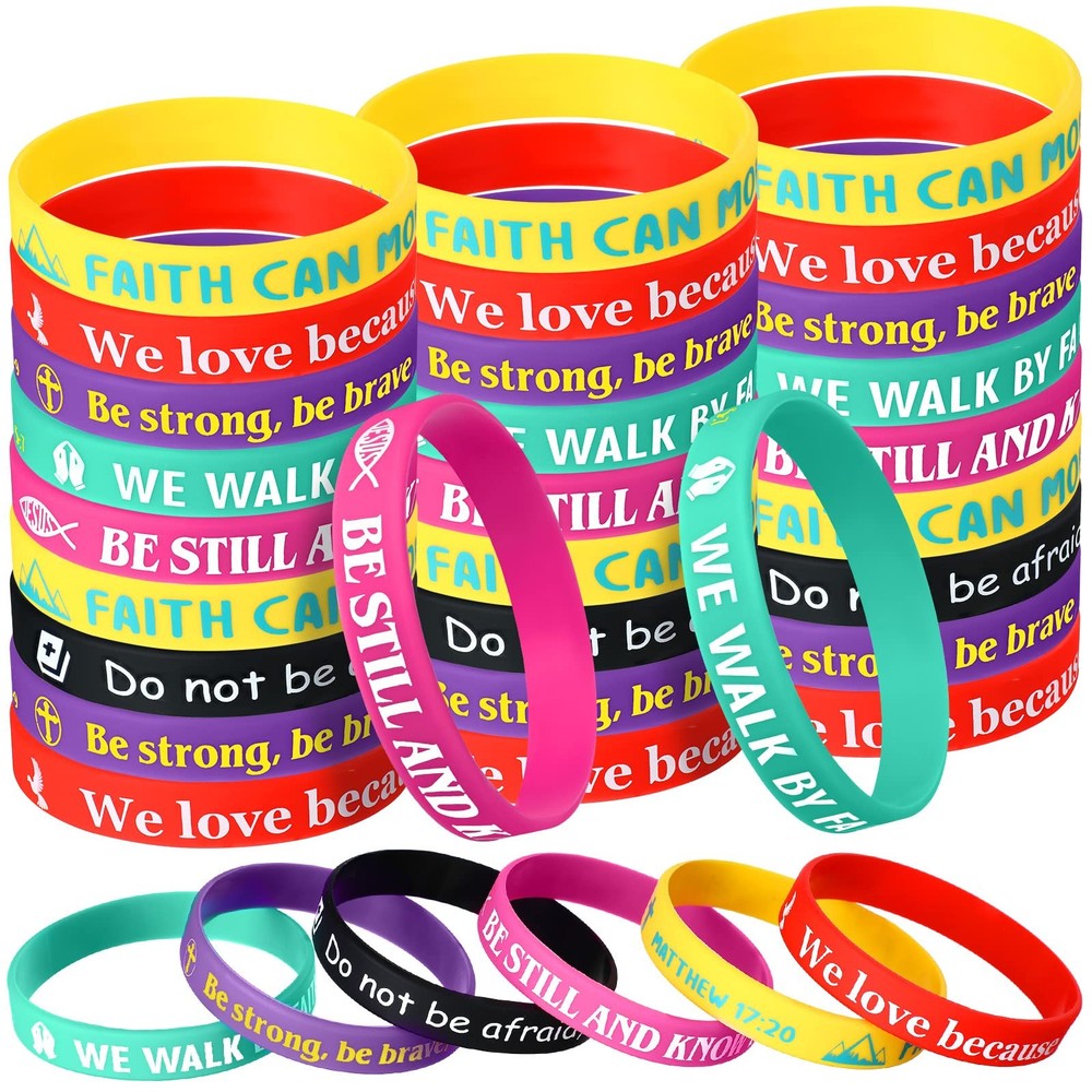 30 Pcs Bible 2.5 inches x 0.5 inches, yellow, green, pink, red, purple, black