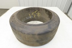 Forklift Tire 16-1/4x7x11-1/4 Smooth Press-on Black Rubber