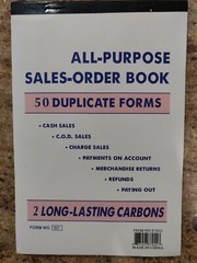 Sales Order Book Receipt Book 50 Duplicate Forms Carbonless, 5.5″x8.5″