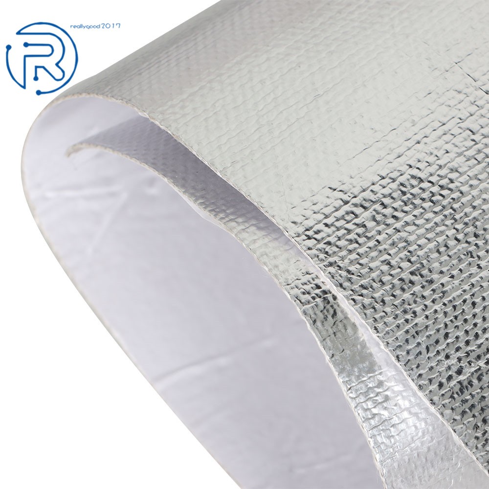 24In × 12In × 0.04In Adhesive Backed Aluminized Heat Barrier