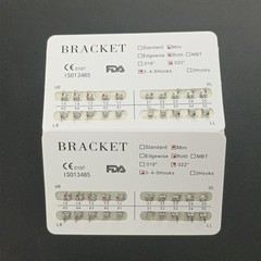 20Pcs/Kit Orthodontic Dental Metal Brackets MIM Braces Mini Roth 022 Hooks 345