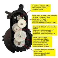 5Pcs/set Sweeping Robot Side Brush Motor Gear Robotic Vacuum Cleaner Parts