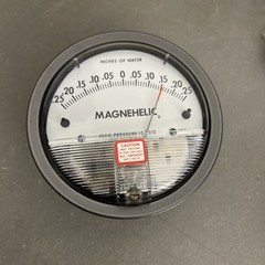 Dwyer Instruments 2300-0 Dwyer Magnehelic Pressure Gauge, 0.25In To 0 To 0.25In