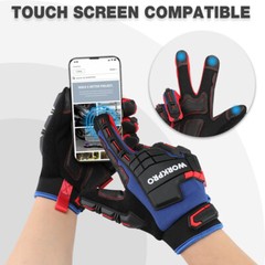 WORKPRO M/L/XL Heavy Duty Work Gloves Synthetic Leather Impact Working Gloves US