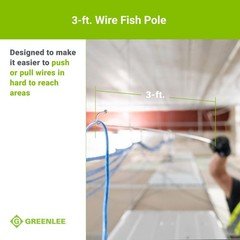 FP3 Collapsible 3′ Cable Grabbing and Reaching Fish Pole, Extra Reach Wire Pu…
