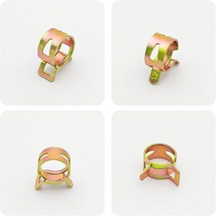 20Pcs 1/2inch Spring Band Type Fuel Hose Clamps, 12mm Silicone Vacuum Hose Pi…