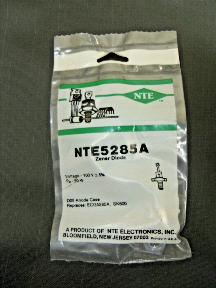 NTE5285A Zener Diode – 100.0V 50W Do-5 5% Anode Case