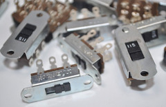 Lot of 20 NOS UID AMF AC 115V-230V 6 Terminal DPDT Voltage Selector Slide Switch